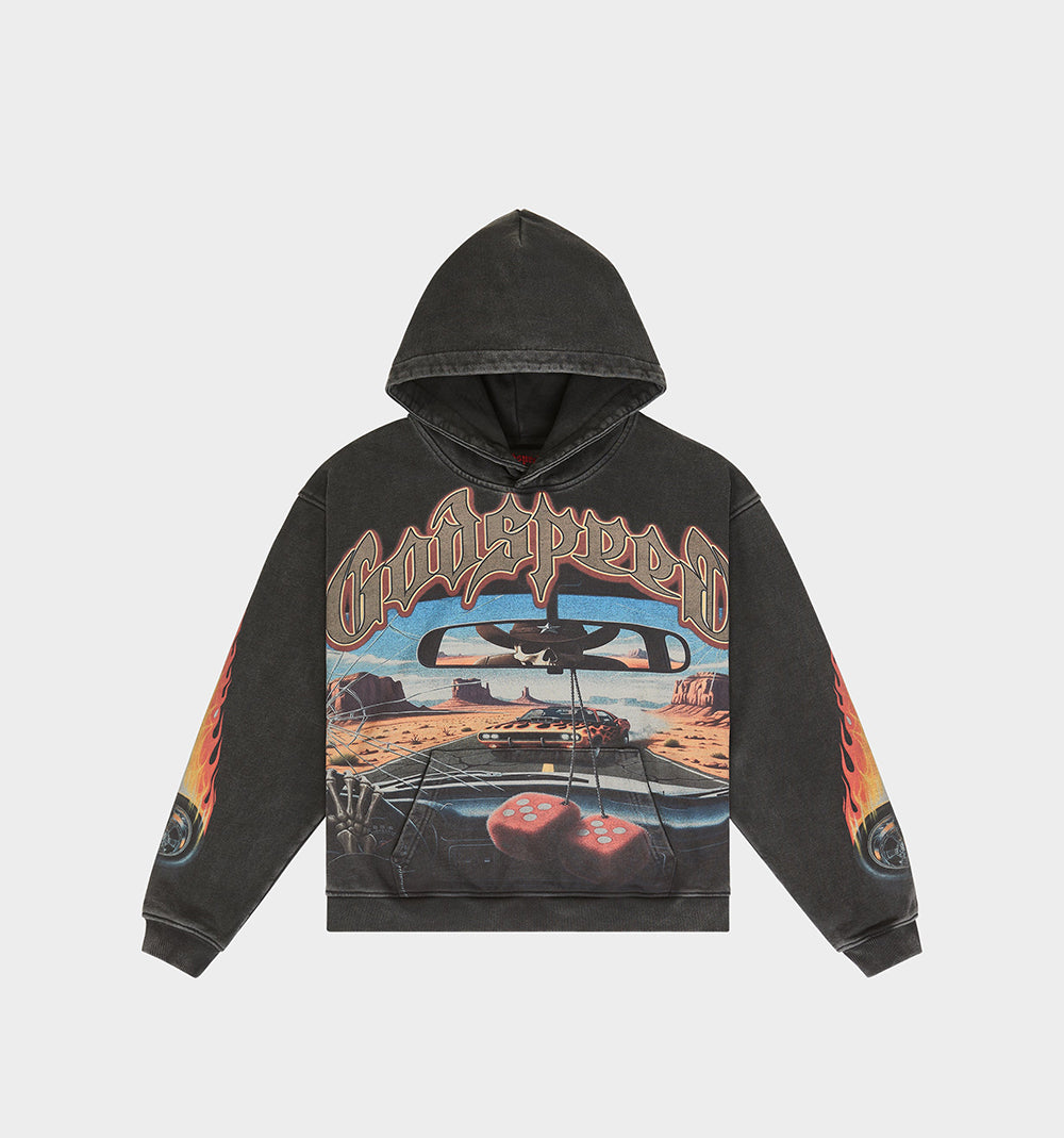 Run II Hoodie Black Wash