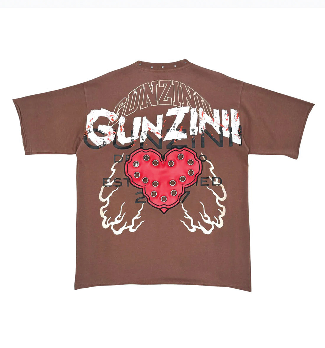 Heart Crew Neck T Shirt