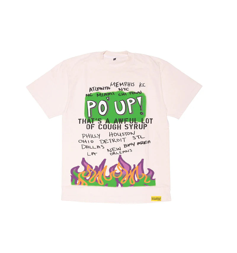 PopUp Tee Black / White