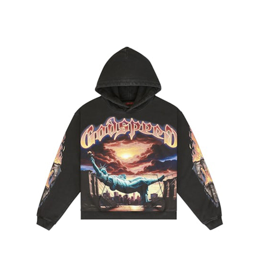 Burnt Bridges Hoodie (Black Wash)