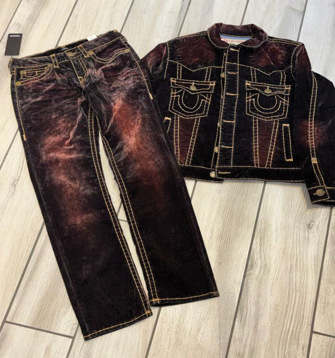 Oversized Super T Velvet Jacket Set