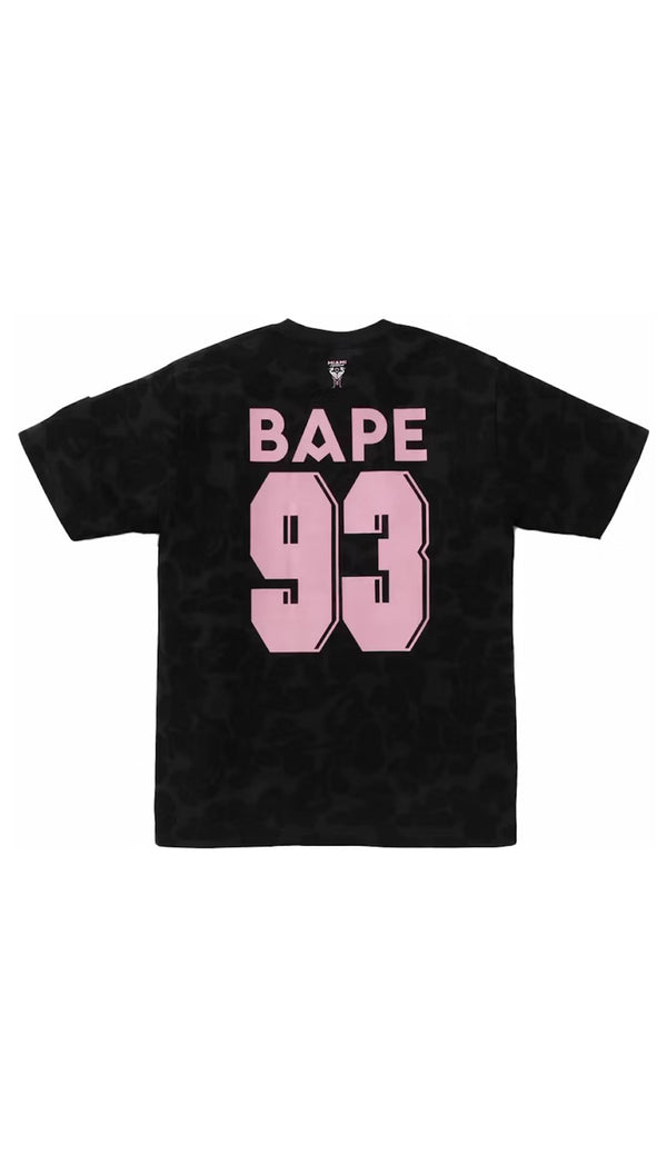 BAPE x Inter Miami CF Camo Tee Black Mens