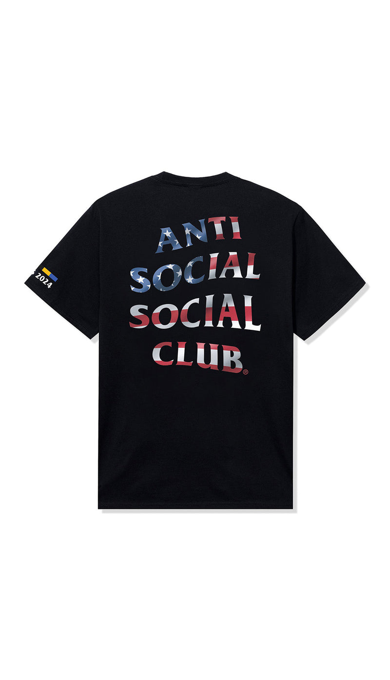 USA Tee Black AntiSocialClub