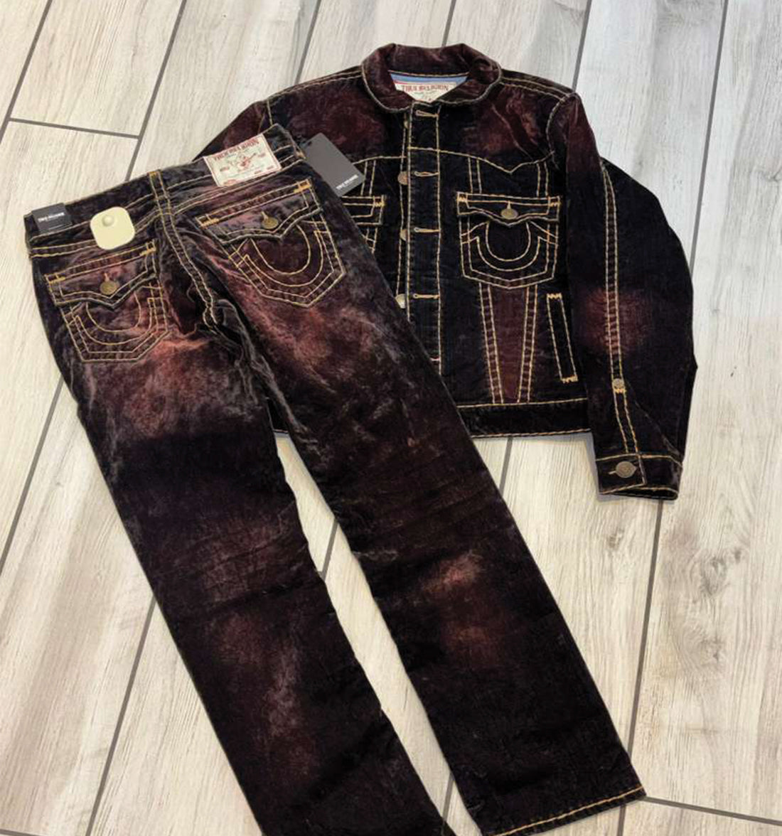 Oversized Super T Velvet Jacket Set