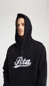 RTA HOODIE _ BLACK COLLEGIATE SCRIPT