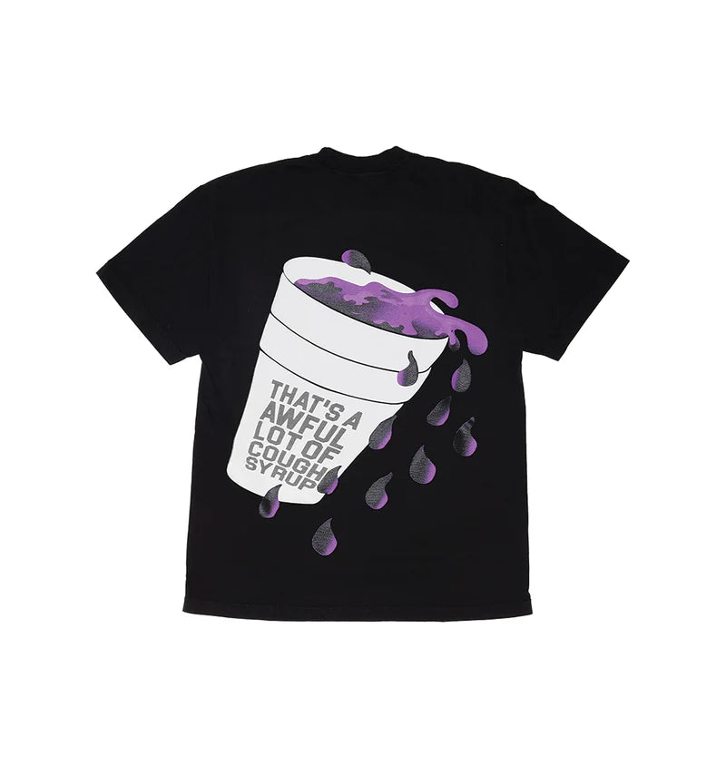 PopUp Tee Black / White