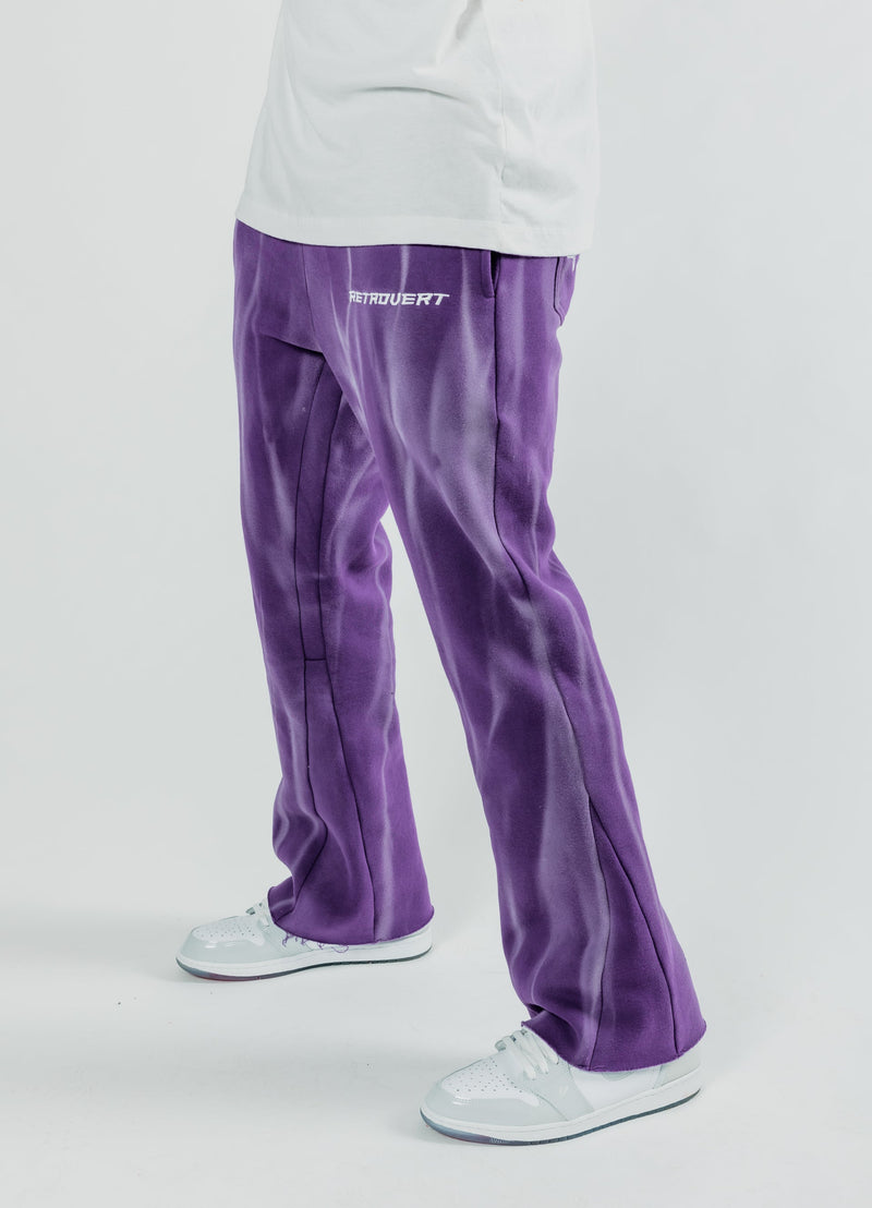 Retrovert Flare Purple Sweatpants