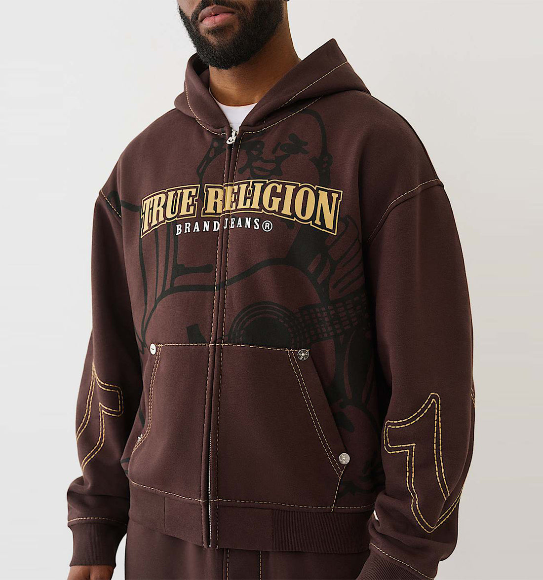 Buddha Big T-Zip Hoddie