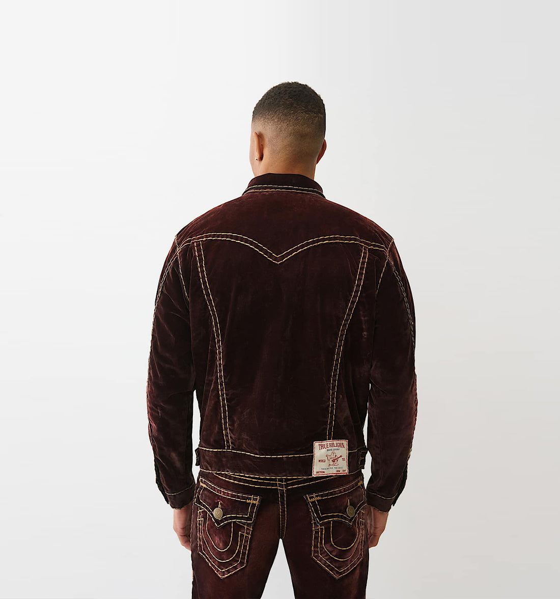 Oversized Super T Velvet Jacket Set