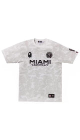 BAPE x Inter Miami CF Camo Tee White Mens