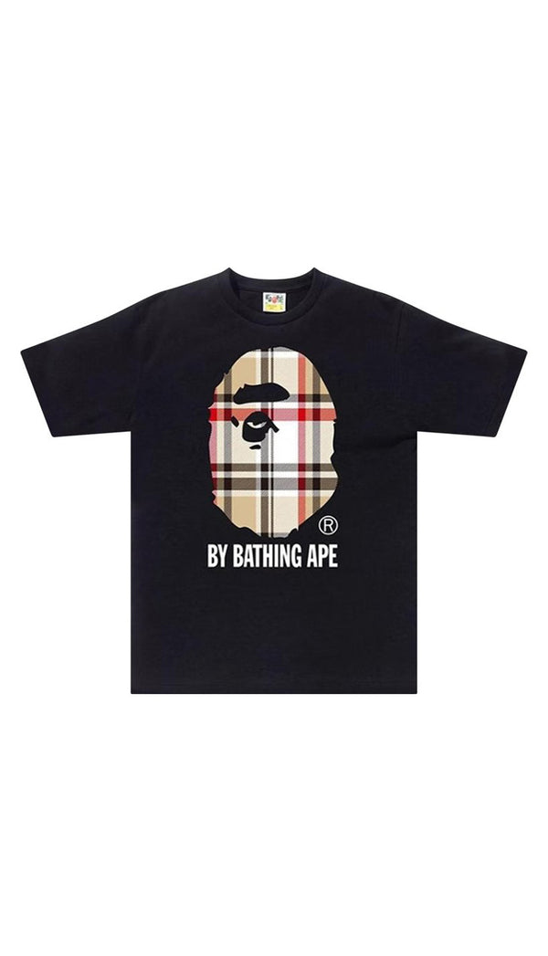 Buy BAPE Check By Bathing Ape Tee Black Beige