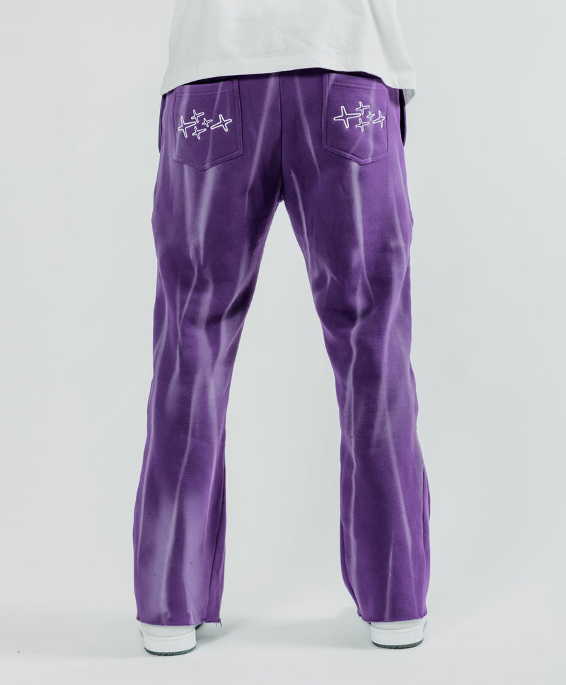 Retrovert Flare Purple Sweatpants