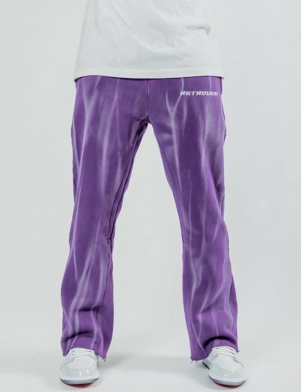 Retrovert Flare Purple Sweatpants