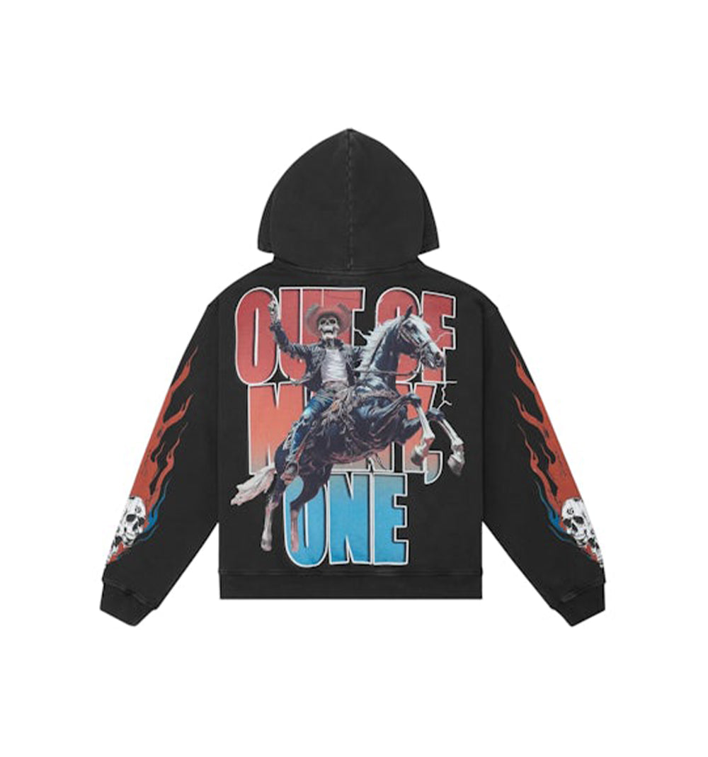 Western Hoddie Black Wash