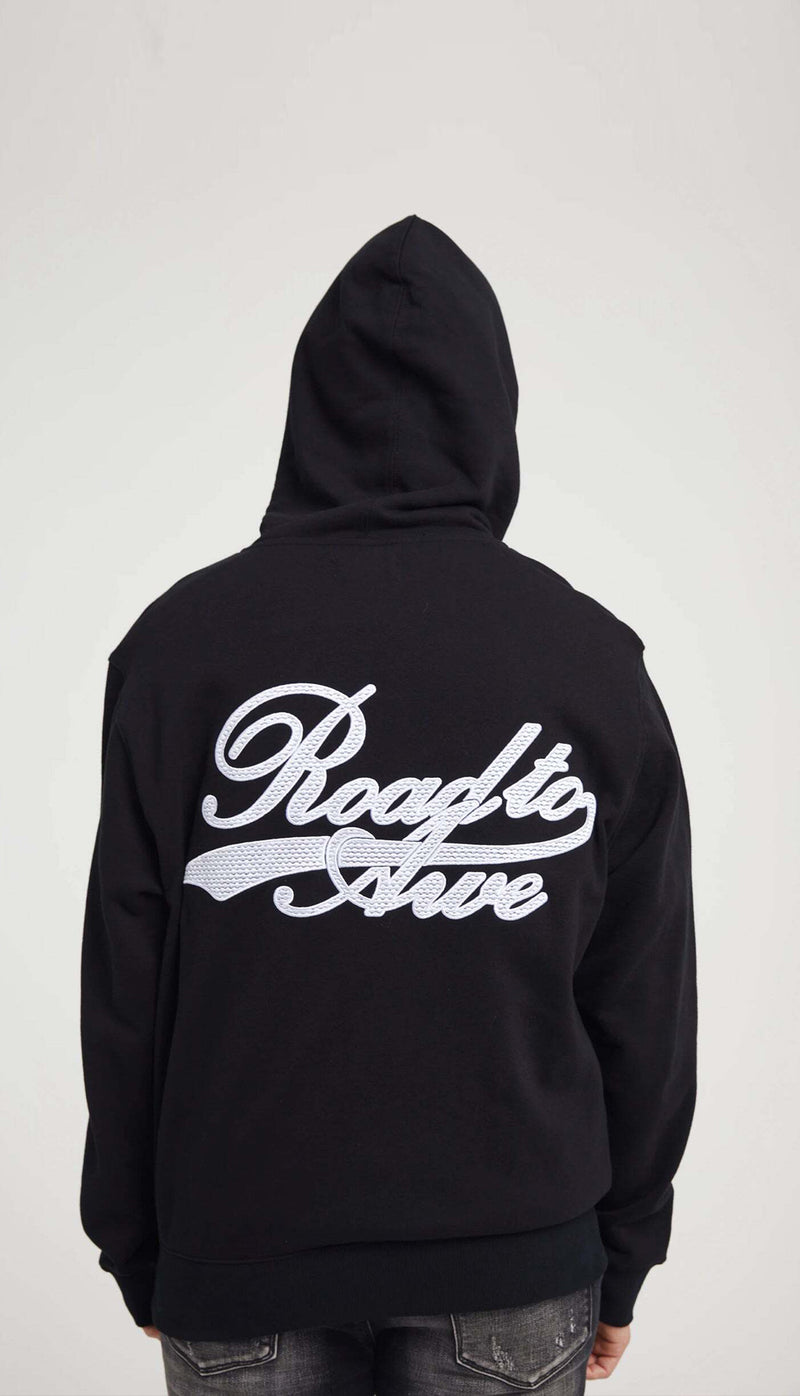 RTA HOODIE _ BLACK COLLEGIATE SCRIPT