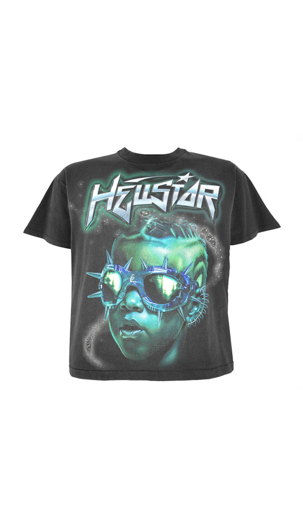 Hellstar The Future T-Shirt Black Blue