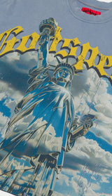 GODSPEED NEW YORK  Chrome Liberty__T-Shirt Sky blue