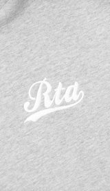 RTA DION HOODIE _ HEATHER GREY COLLEGIATE SCRIPT