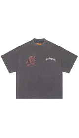 Godspeed Mens Red Day Crew Neck T-Shirt Grey Premium Lounge NY