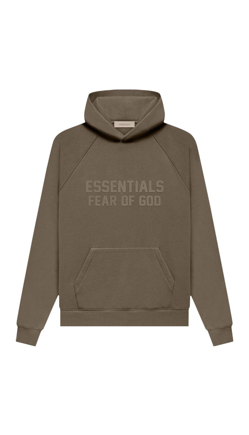 Buy Fear of God Essentials Hoodie Wood